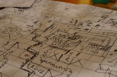 Here's part of one of the board games I made. (This is NOT the pen-and-paper role-playing game I reference elsewhere)